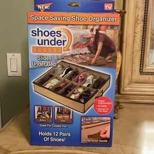 Under bed shoe storage